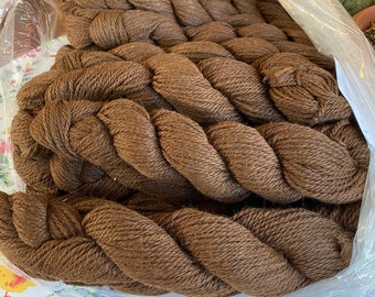 Brown Alpaca Yarn 3 Ply Bulky Weight