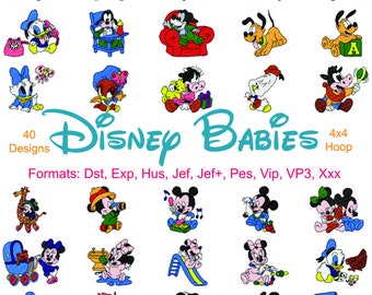 Mickey and Friends Instant Download Donald Disney Holiday 40 Designs Pluto Minnie Disney Christmas Machine Embroidery Goofy