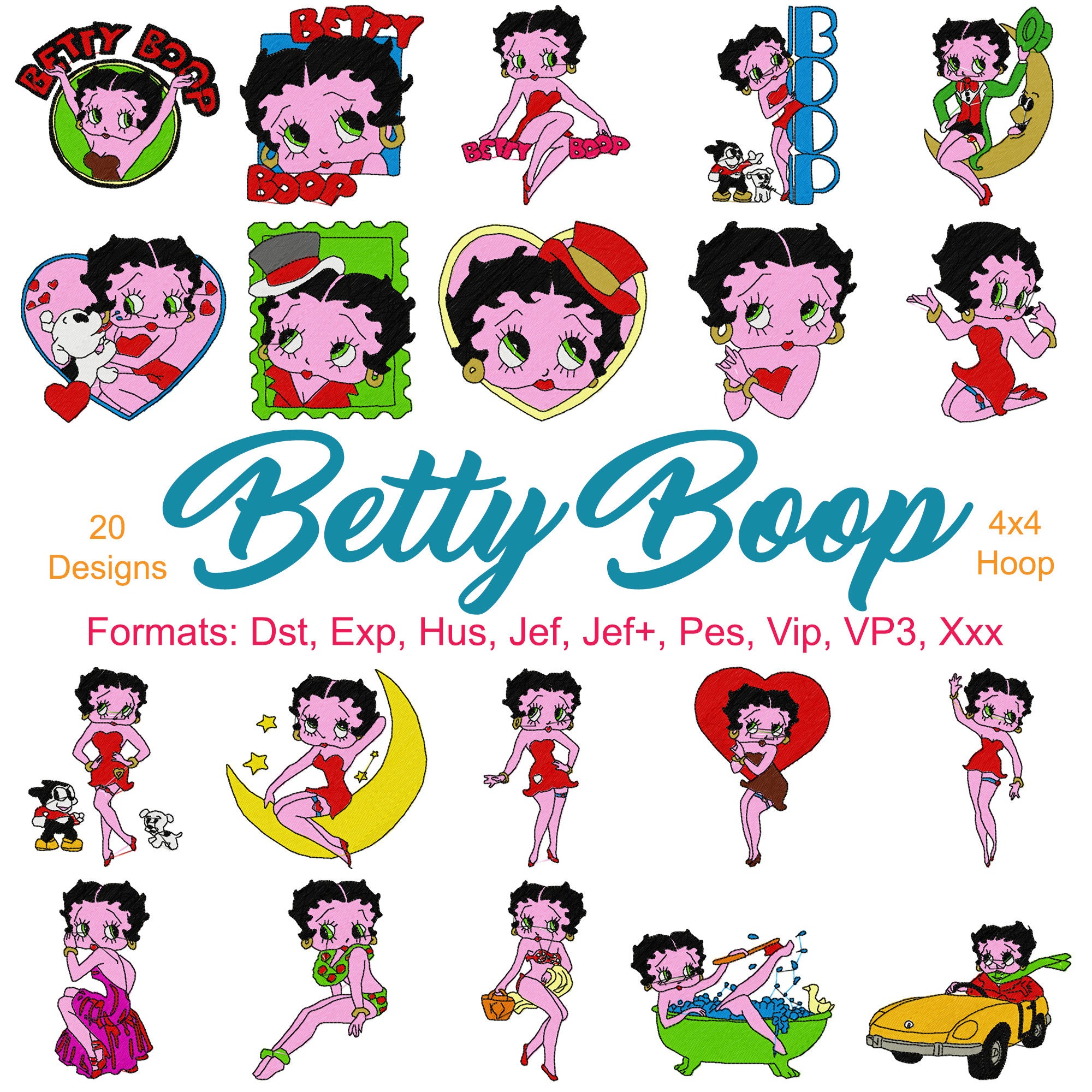BETTY BOOP Characters MACHINE Embroidery Designs Cartoon Characters Machine Embroidery Designs BETTY BOOP Characters MACHINE Embroidery Designs Cartoon Characters Machine Embroidery Designs