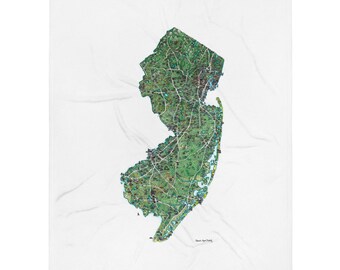 New Jersey Throw Blanket