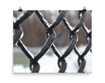 Madison - Icy Fence - Printed Photo