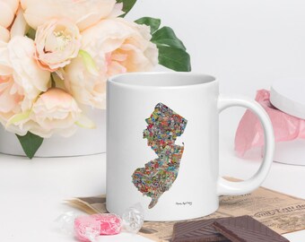 Garden State Culture white glossy mug