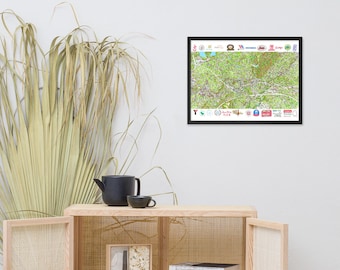 Framed Summit / Millburn / Maplewood Poster