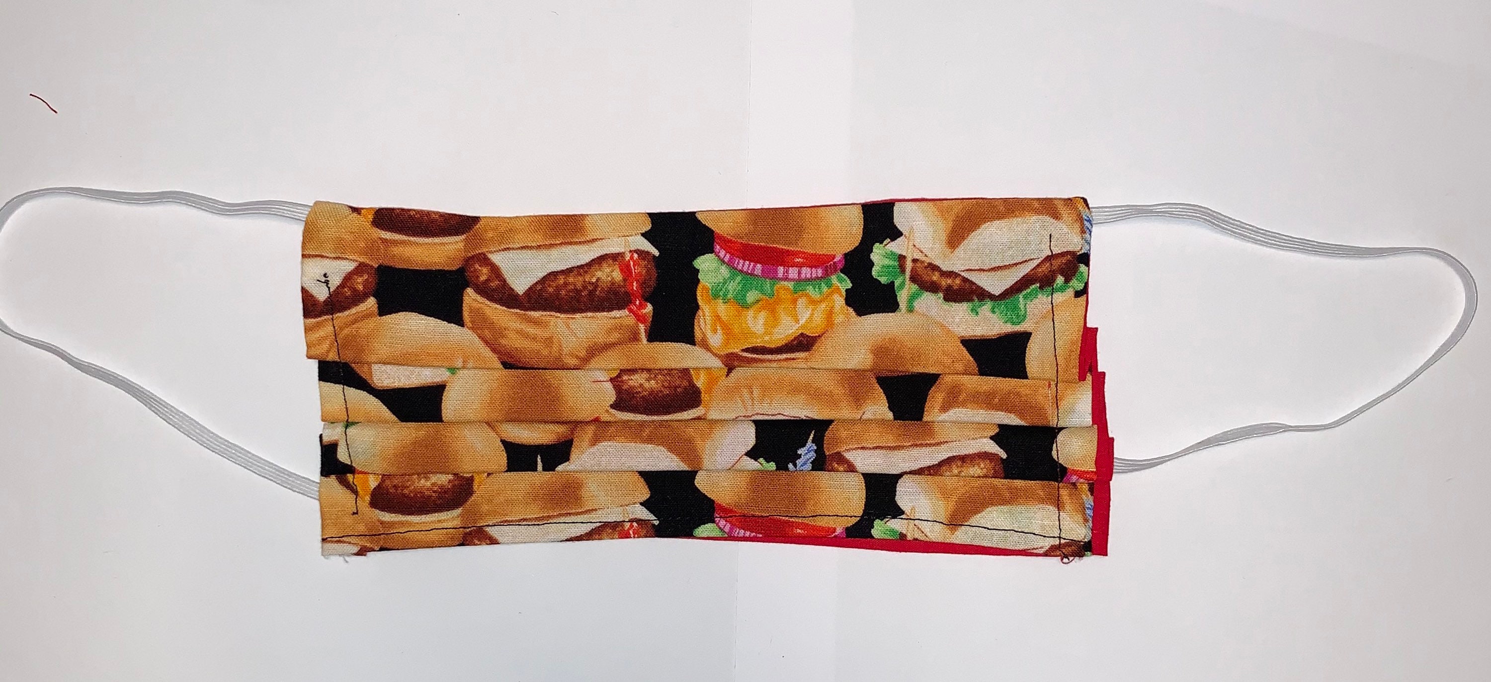 Cheeseburger Fast Food Face Mask With Nose Wire and Filter Etsy