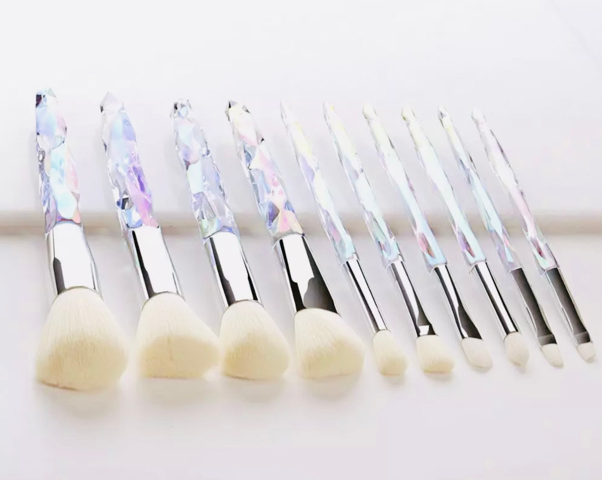 Holographic Makeup Brushes 10 Pcs Great Gift for Mom Etsy
