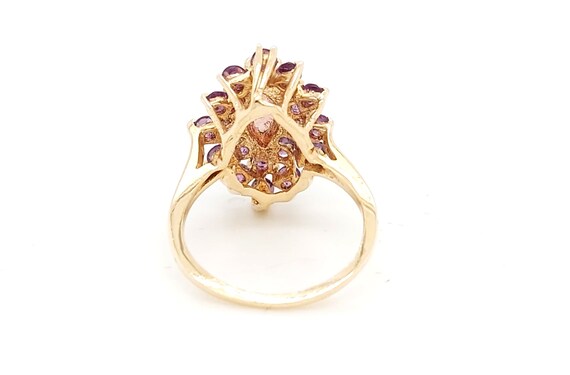 14k Yellow Gold Marquise Shape Ring With Australi… - image 3