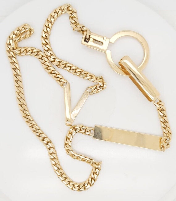 18k gold pocket watch chain sales