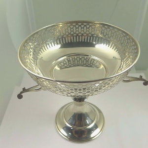 Antique Vintage 925 Sterling Silver Candy Holder Hand Made With Intricate Design