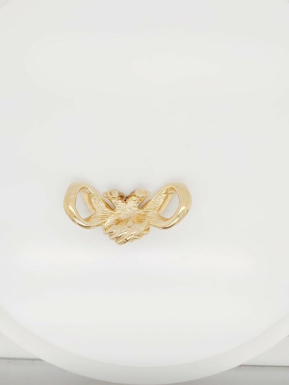 14k Yellow Gold Vintage Knot Pendant - image 2