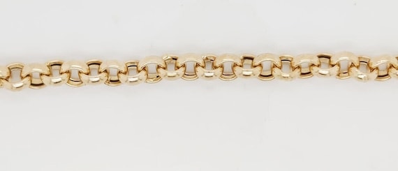 14k Two Tone Gold Charm Bracelet - image 2
