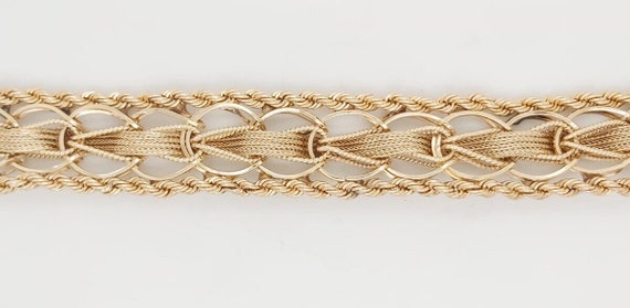 14k Yellow Gold Heavy Charm Bracelet - image 7