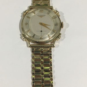 Antique 14k Yellow Gold Solid Bracelet Longines Mechanical Watch