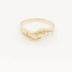 14k Yellow Gold Nugget Ring