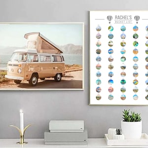 CUSTOM Scratch Off 50 Elemente (A3) Bucket List Poster, personalisiertes Abenteuer