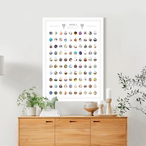 CUSTOM Scratch Off 100 Items (A2) Bucket List Poster, Personalised Adventure