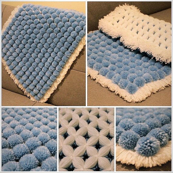 Etsy pom outlet pom blanket