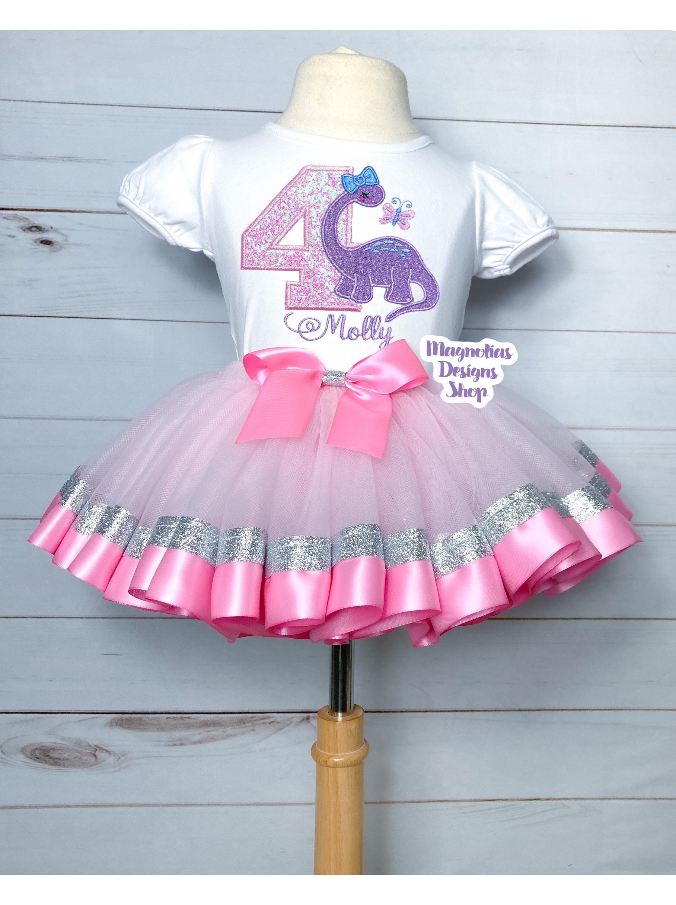 Dinosaur Tutu Outfit Girl Dinosaur Tutu Girl Dinosaur Shirt Etsy