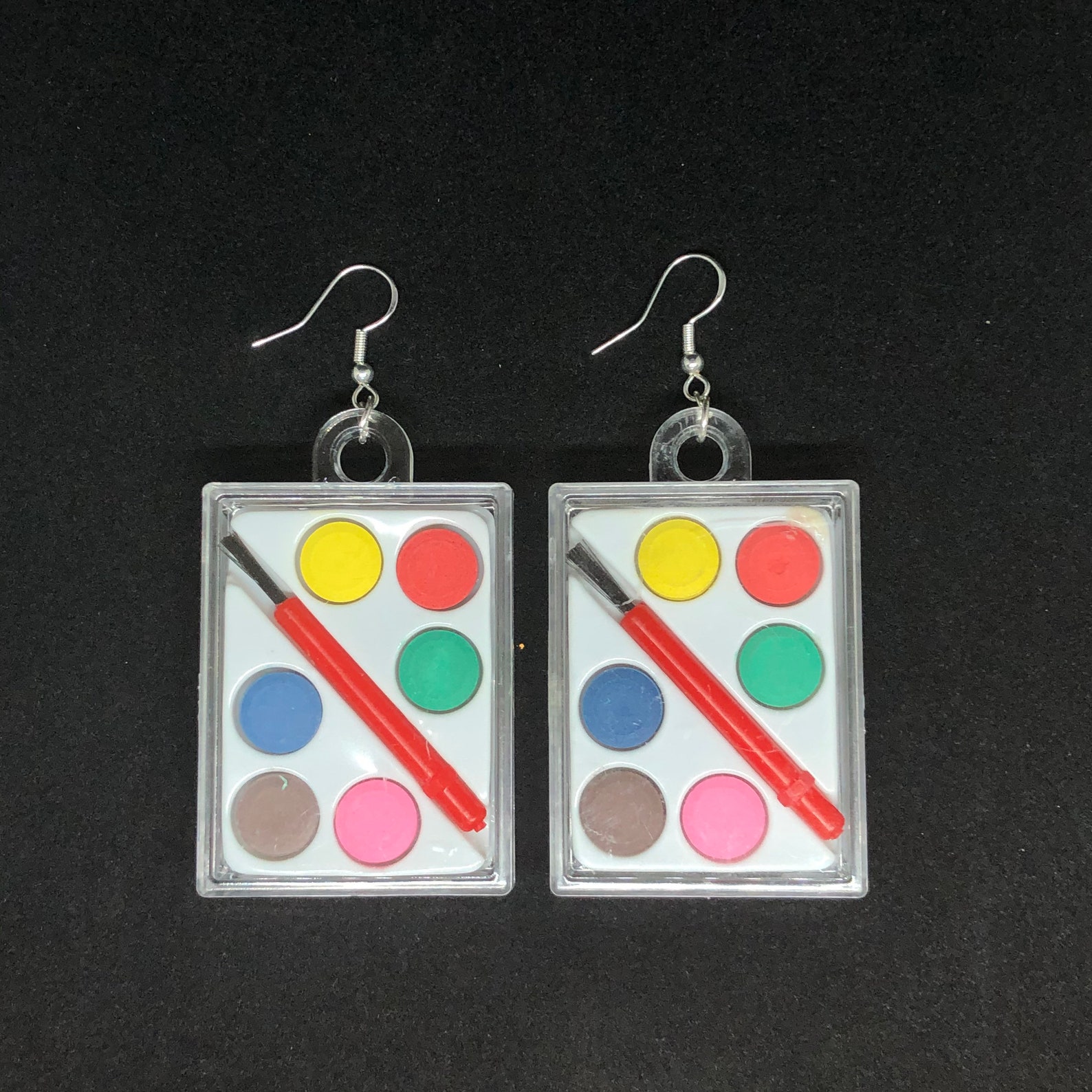 Paint Palette Earrings hypoallergenic Handmade Etsy