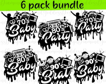 90s, 80s, 70s bundle svg, 80s mommy, old school tshirt, Boss lady, silhouette cut file, cut SVG file, woman empowerment, Instant download