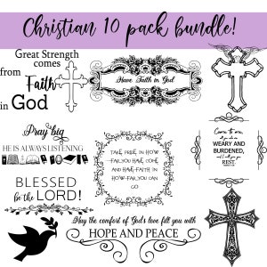 Christian Bundle Svg, Gott Svg, Schrift Bundle, Instant Download, Bibel-Vers-Bundle, schneiden Dateien für Cricut, religiöse SVG, Jesus, Glauben Svg