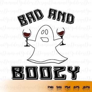 Boo and Bozzy SVG Ghost Svg Cute Ghost Svg Cool Ghost Svg - Etsy
