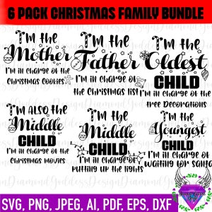 Family Christmas SVG bundle, Family Shirts Iron On, family SVG, 4 hermanos, siblings quote, Cricut Printable Digital Shirt, Cut File, Navidad