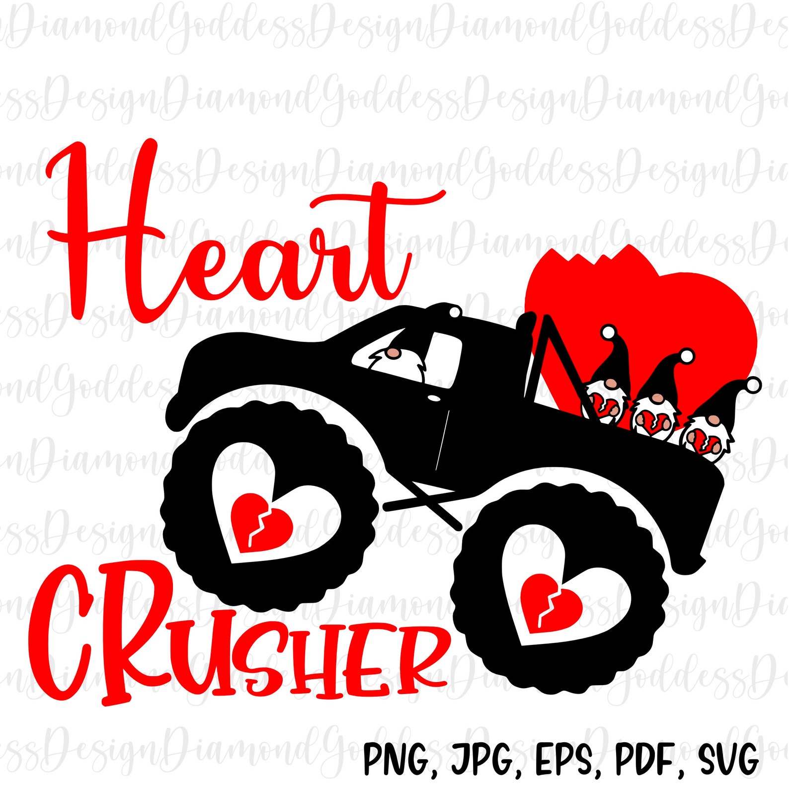 Heart Crusher SVG Boys Valentines SVG Valentine Day SVG - Etsy UK