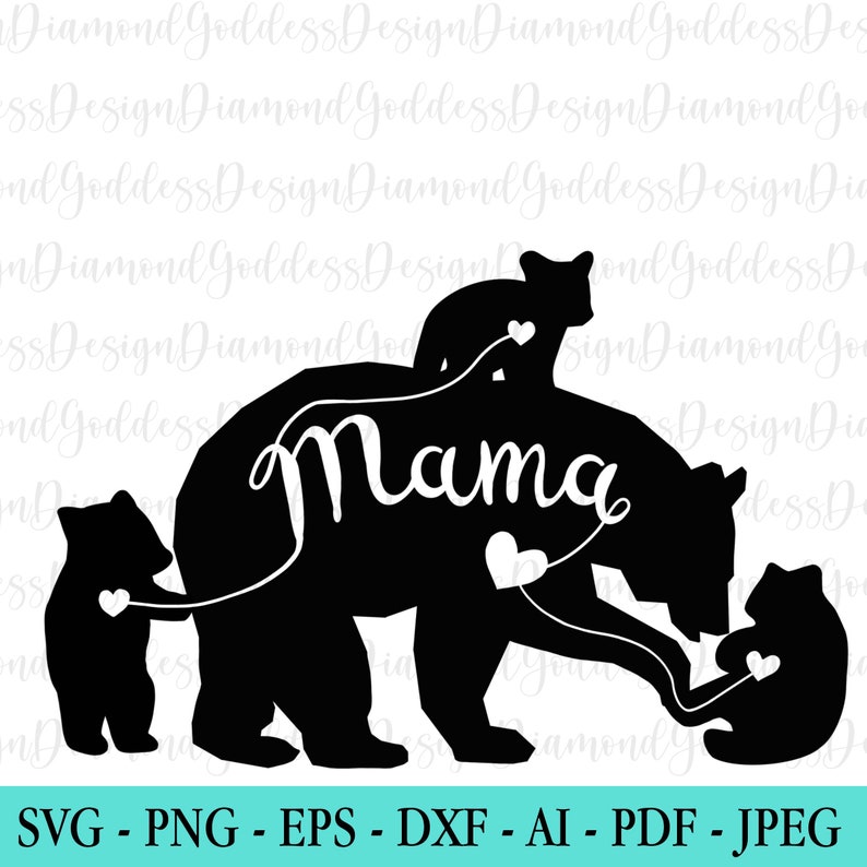 Download Mama Bear and Cubs SVG Mom Svg Mom To Be svg Mom Life Svg ...
