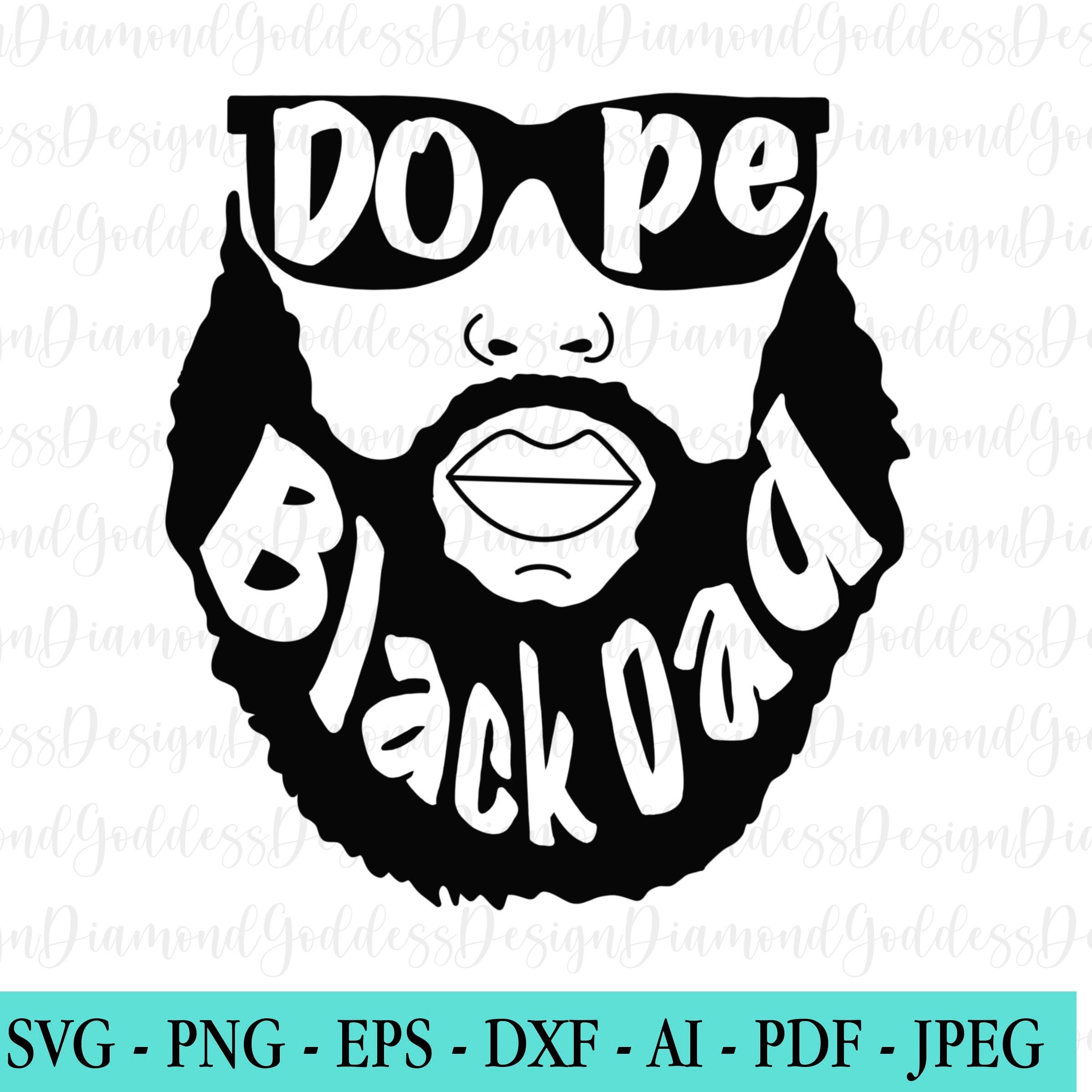 Download Dope Black Dad SVG Dad Svg Black Lives Matter Afro king | Etsy