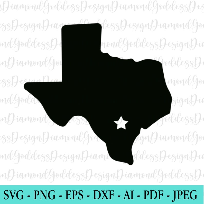 Cricut Silhouette DxF EpS Cut File SVG home Quote SVG State Iron Transfer Instant download Texas state svg Texas star SVG Map