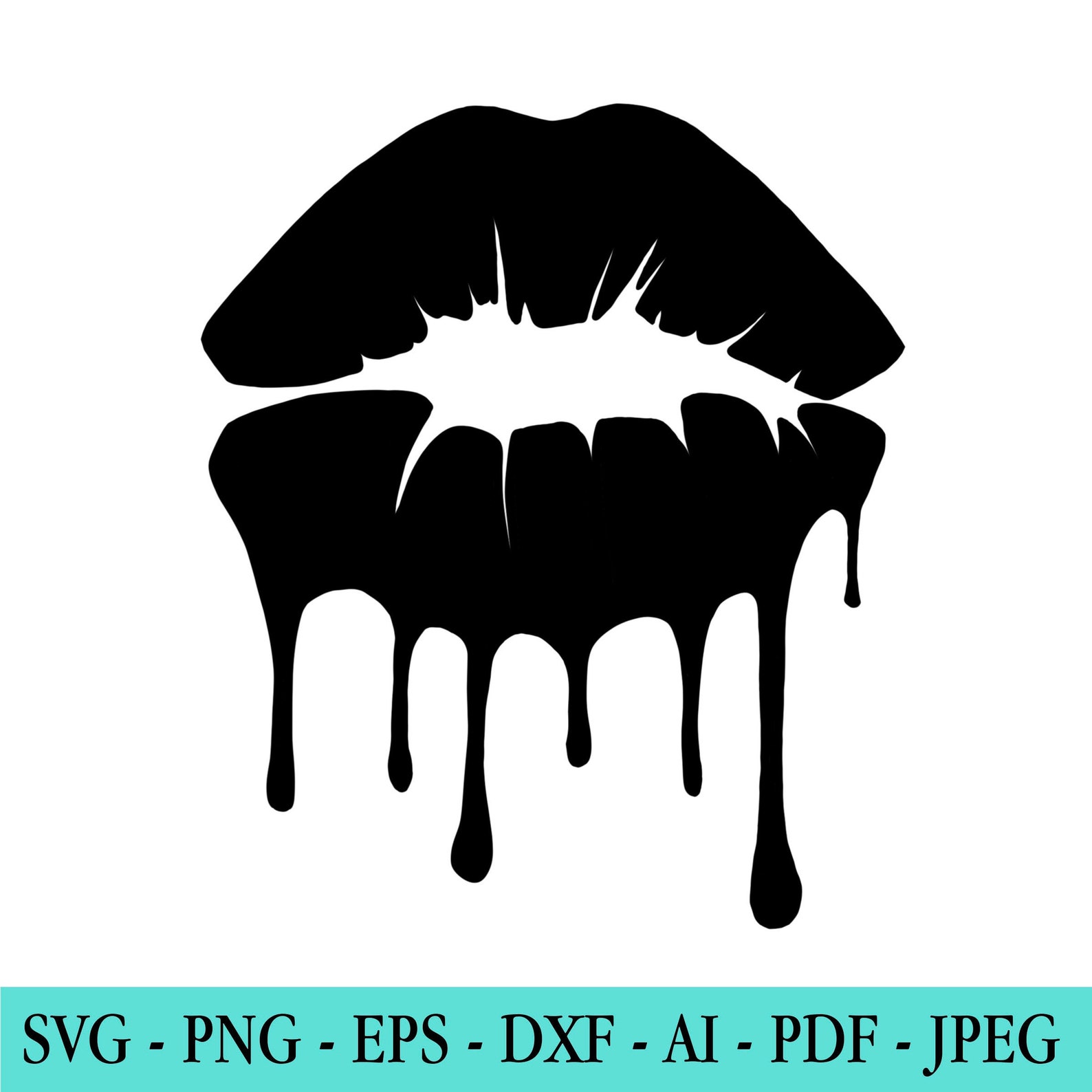 Silhouette Lips Svg PNG BLM Svg PNG Svg Files for Cricut Etsy