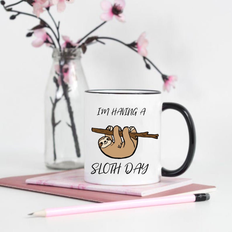 Download A Sloth Day SVG Sloth Clipart Cute Sloth Sloth Birthday | Etsy