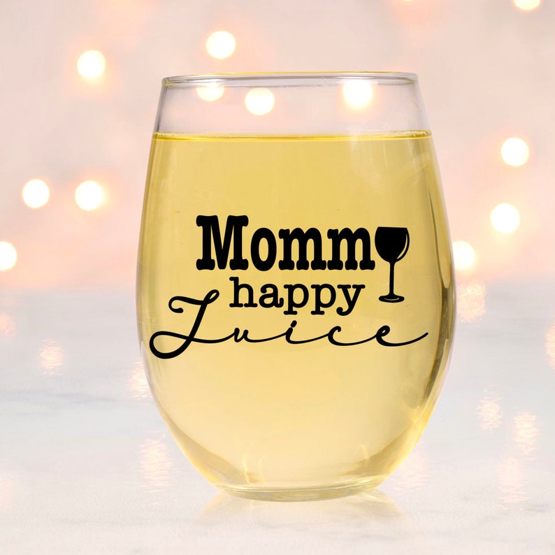 Mommy Happy Juice Svg Wine Lovers Mothers Day Gift for Mom Etsy