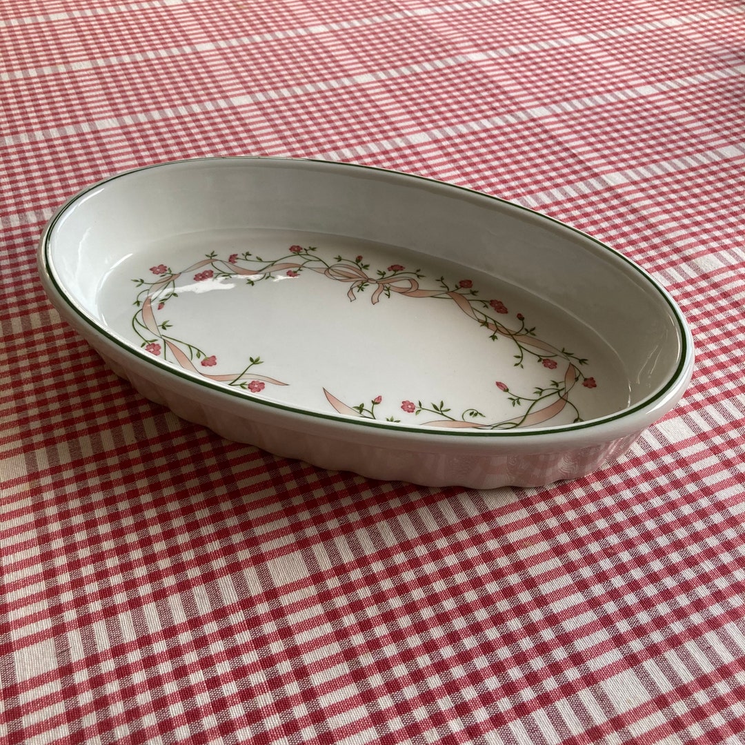 Eternal Beau Oval Dish Johnson Brothers A La Carte Fluted Ceramic