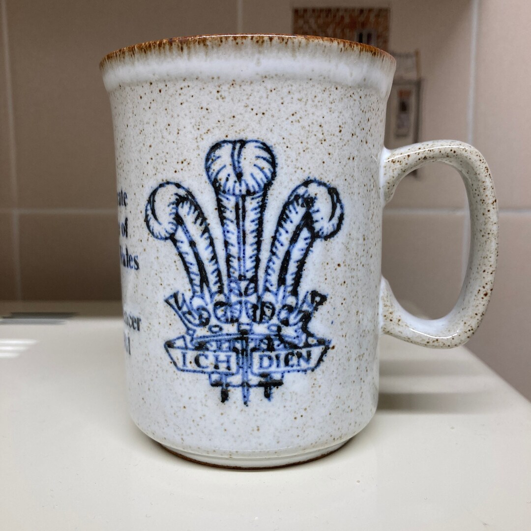 Charles Diana Wedding Mug Dunoon Ceramics made In Scotland Stoneware