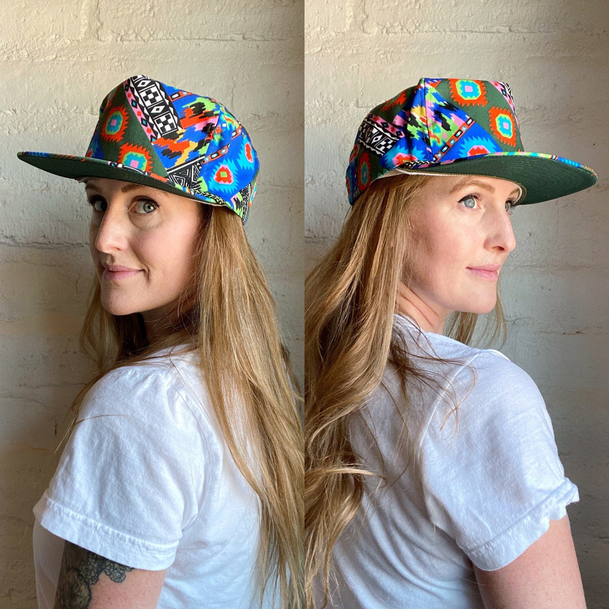 Vintage 90's Deadstock Nissin Colorful SW Tribal Neon