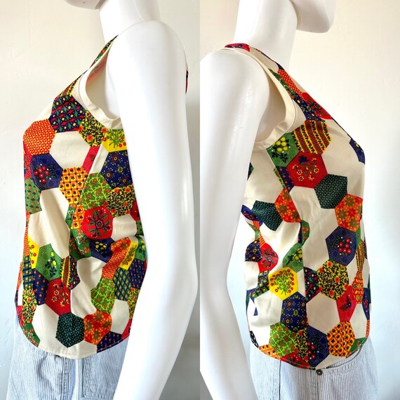 Vintage One-of-a-Kind Handmade Patchwork Style Hi… - image 4