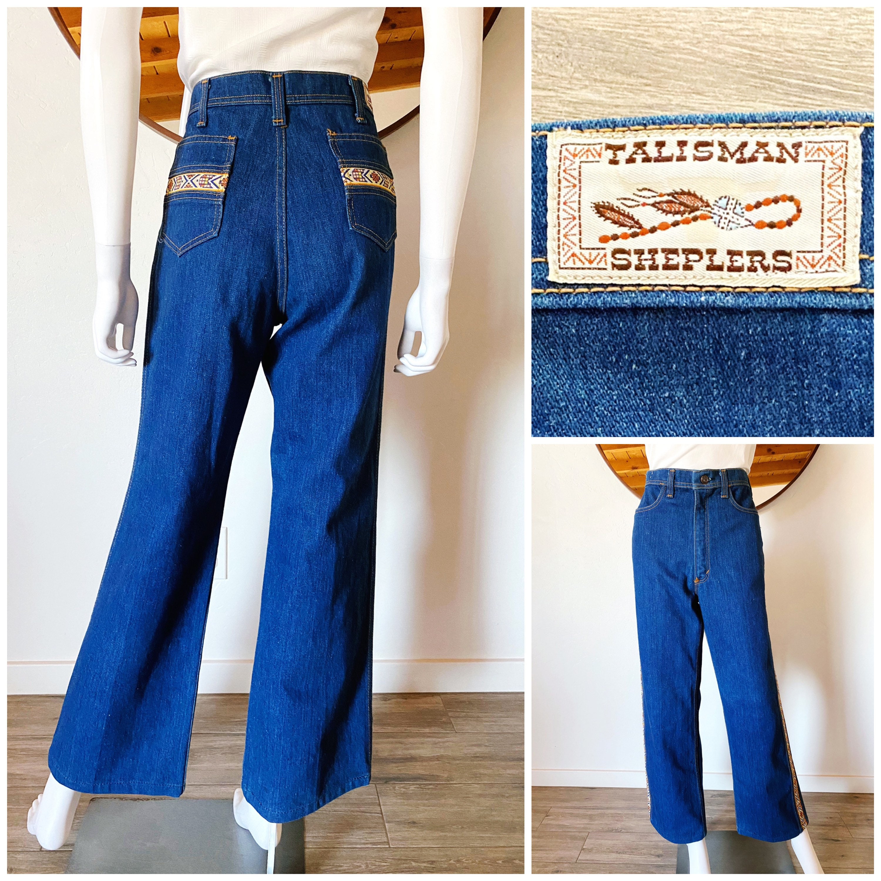 Vintage 70's Talisman Sheplers High Waisted Bootcut Jeans - Etsy