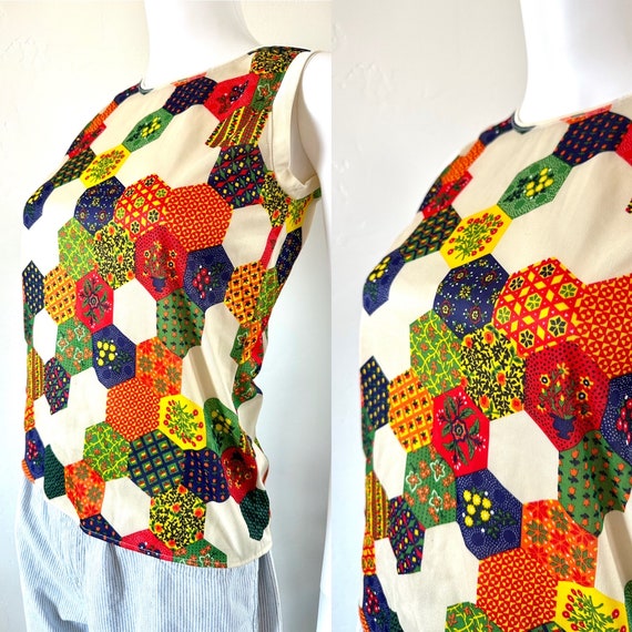 Vintage One-of-a-Kind Handmade Patchwork Style Hi… - image 3