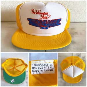 Vintage 80&#39;s Deadstock Tennessee the Volunteer State Mesh Trucker Snapback Hat Cracker Barrel One Size Fits All