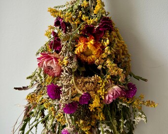 Escoba de bruja artesanal - Escoba botánica personalizada