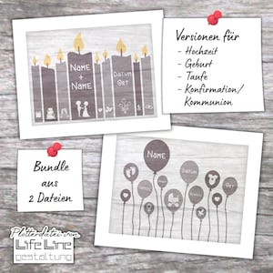 Ensemble de fichiers de traçage GREETINGS svg + dxf