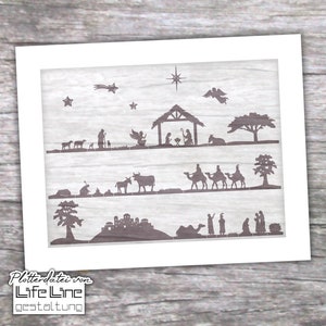Plik ploterowy NATIVITY LANDSCAPE svg + dxf