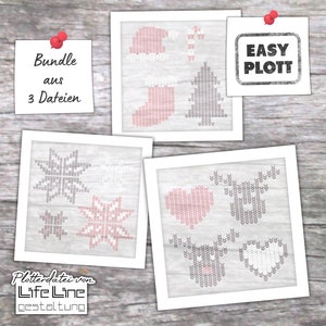 Plotterdateien-Bundle STRICKMOTIVE svg + dxf