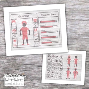 Plotterdatei CHARACTER STATS svg + dxf