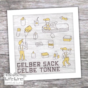 Cutting File Little Garbage Collectors PACKAGING WASTE svg + dxf
