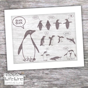 Fichier traceur PENGUINS svg + dxf