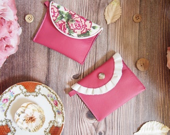 Peony Pink Coin Purses
