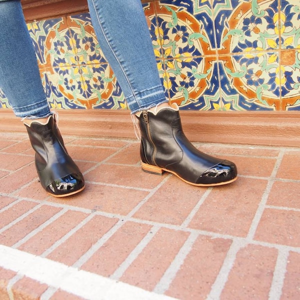 Vintage Ankle Boots Etsy