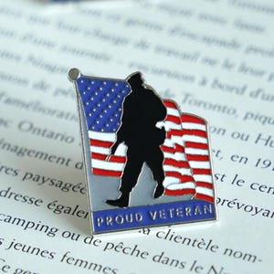 Emaille pin trotse veteraan